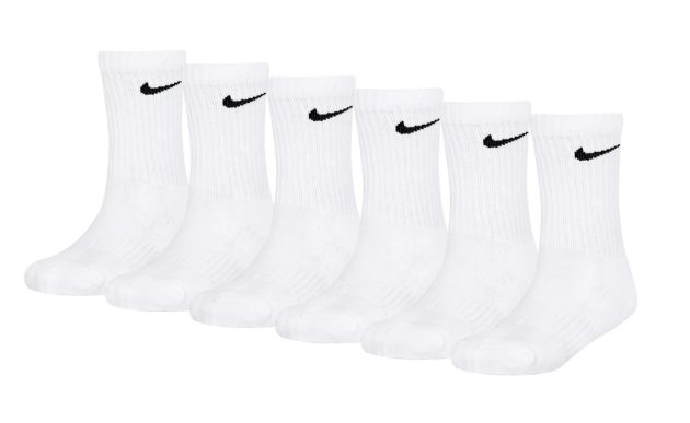 Kids Nike 6-Pack Dri-FIT Performance Crew Socks